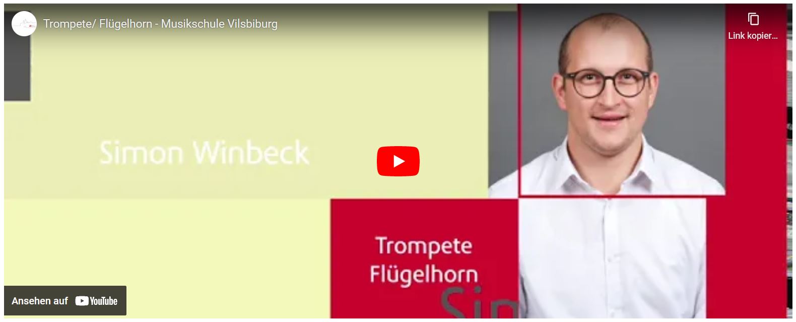 Trompete/ Flügelhorn Simon Winbeck - Musikschule Vilsbiburg (YouTube-Video)